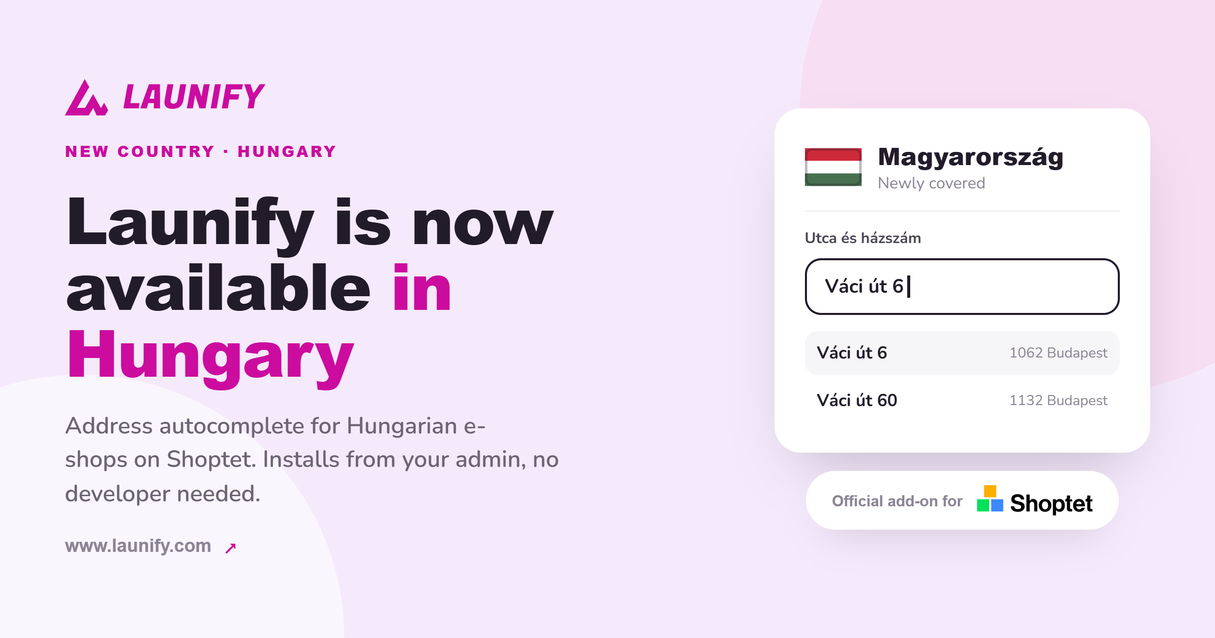 Launify kommt nach Ungarn! Start des Add-ons auf shoptet.hu