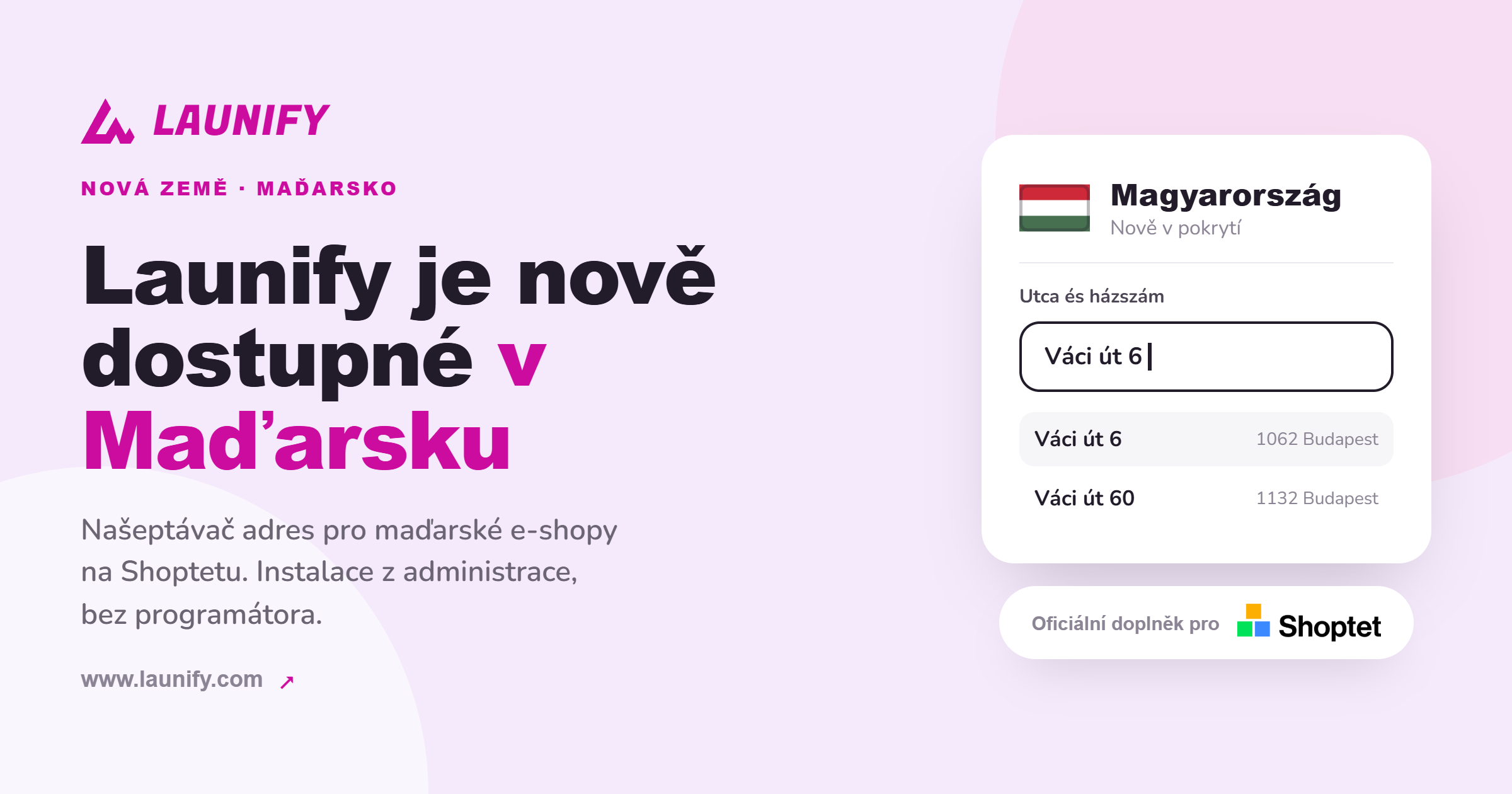 Launify prichádza do Maďarska! Spúšťame doplnok na shoptet.hu